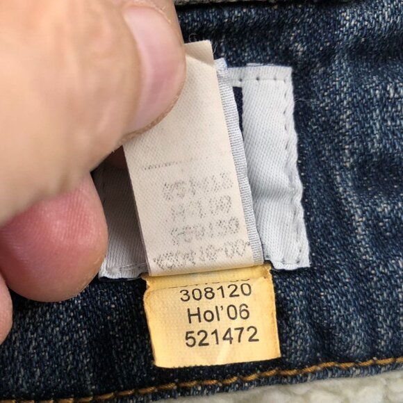 Gap Mens Jean Jacket Size XL Blue Denim Sherpa Lined Collared Button Up Cozy - Picture 9 of 14